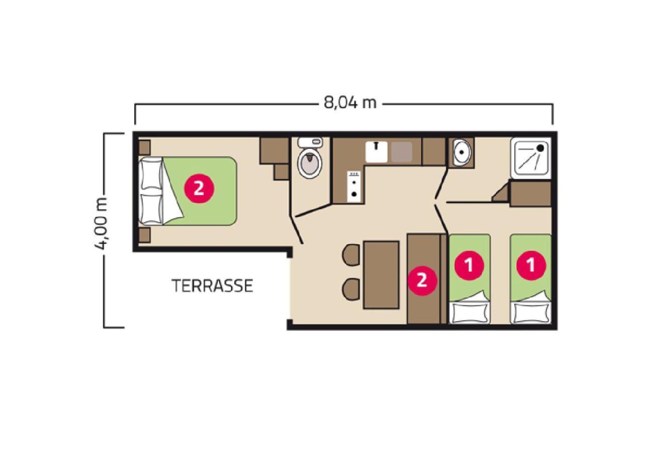 Camping Le Petit Rocher Longeville-sur-Mer Zimmer foto